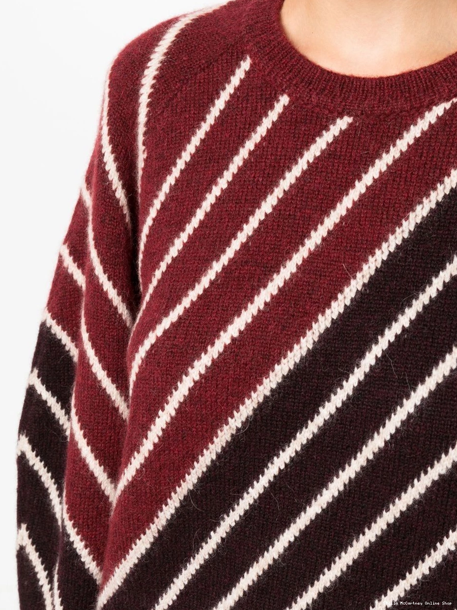 Affordable McCartney Women jumper Stella diagonal-stripe 0723
